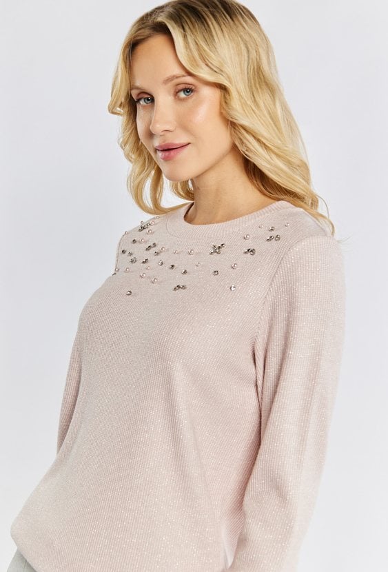 Bluzka damska z koralikami