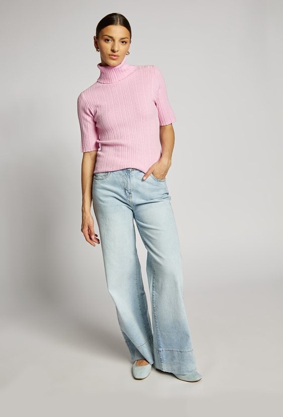Sweter z golfem