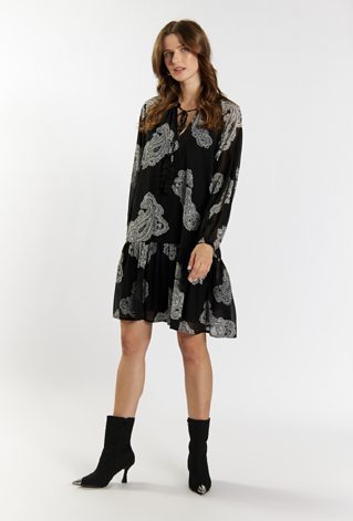 Wzorzysta sukienka damska