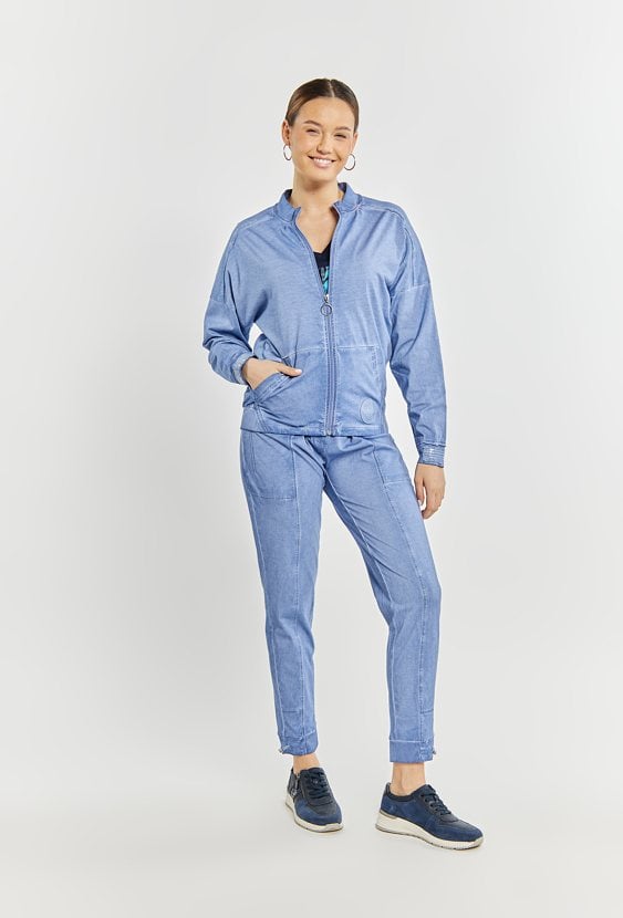 Rozpinana bluza z efektem sprania