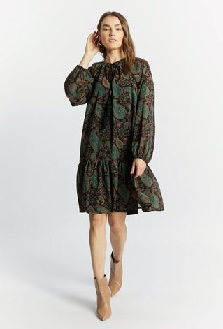 Wzorzysta sukienka damska