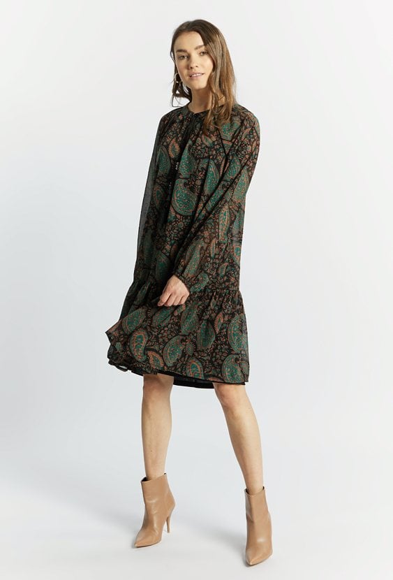 Wzorzysta sukienka damska