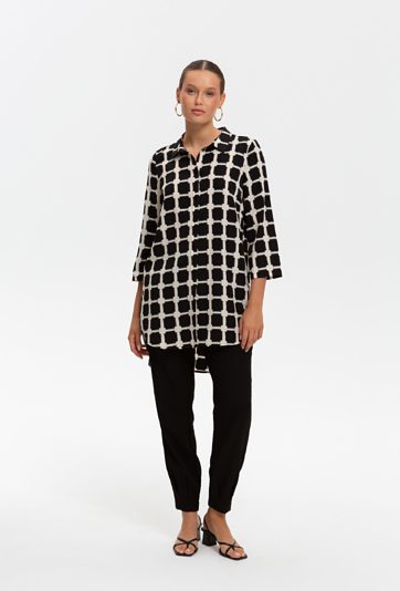 Asymetryczna koszula damska