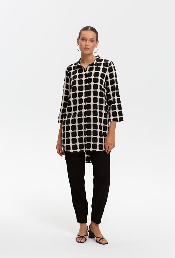 Asymetryczna koszula damska