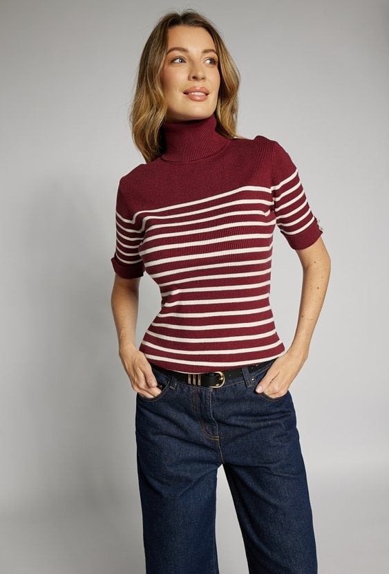 Sweter damski z golfem