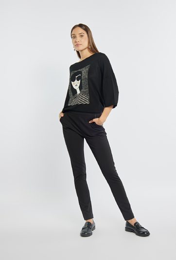 Spodnie damskie z kieszeniami