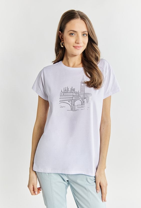 T-shirt damski z ciekawym nadrukiem