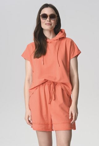 Bawełniane szorty w pomarańczowym kolorze