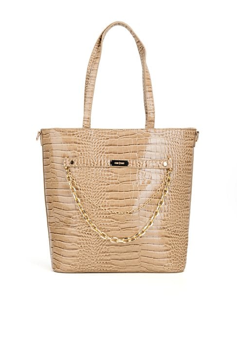 Stylowy shopper z łańcuszkiem