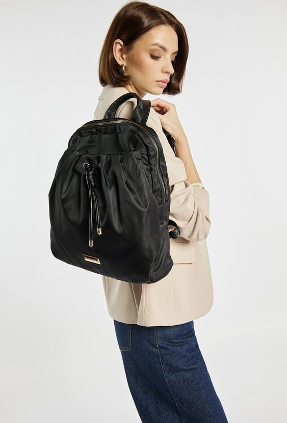 Tekstylny plecak z ściągaczem