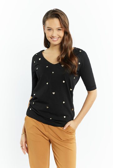 T-shirt o regularnym kroju