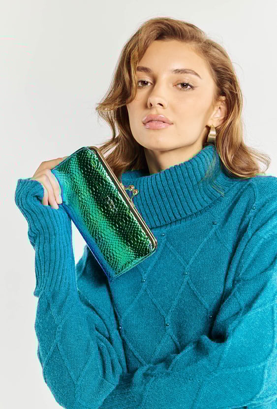 Portfel damski w ciekawym kolorze