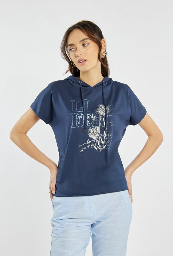 Stylowa bluzka z kapturem