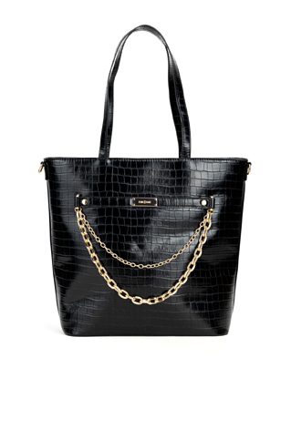 Stylowy shopper z łańcuszkiem