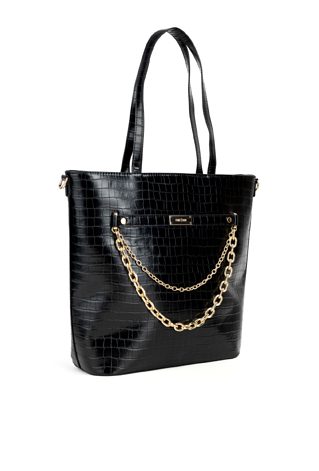 Stylowy shopper z łańcuszkiem