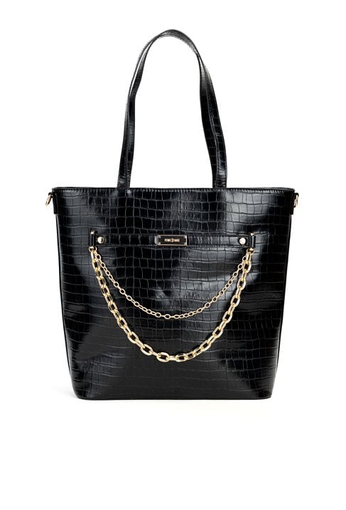 Stylowy shopper z łańcuszkiem