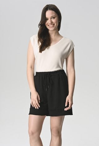 Bawełniane szorty w czarnym kolorze