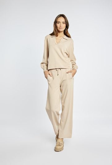 Spodnie z szeroką nogawką