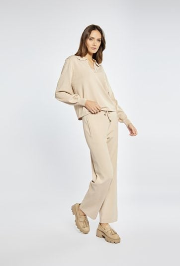 Spodnie z szeroką nogawką