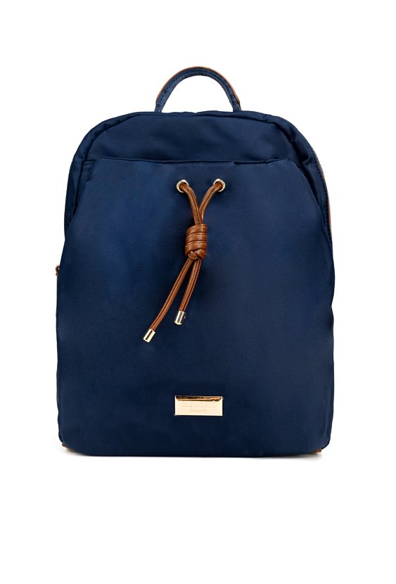 Tekstylny plecak z ściągaczem