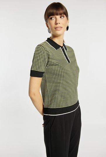 Sweter damski z kołnierzykiem