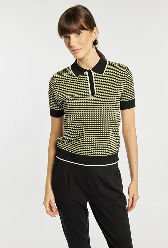 Sweter damski z kołnierzykiem