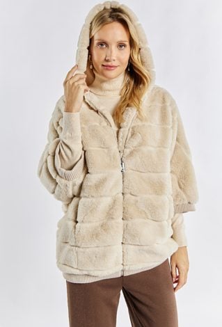 Stylowa kamizelka z kapturem