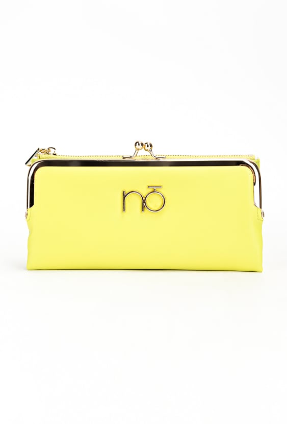 Portfel damski w kolorze limonkowym