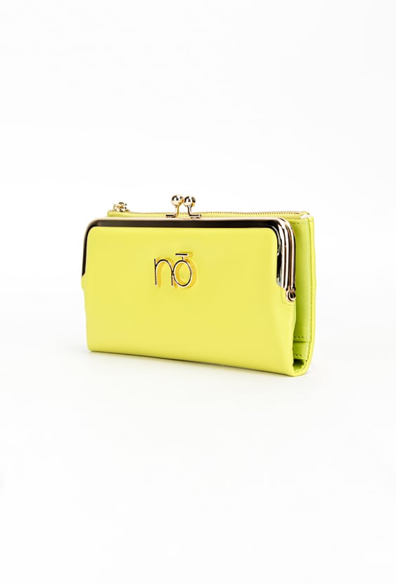 Portfel damski w kolorze limonkowym