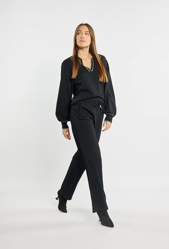 Spodnie z szeroką nogawką