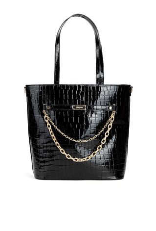 Stylowy shopper z łańcuszkiem