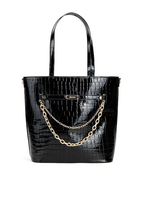 Stylowy shopper z łańcuszkiem