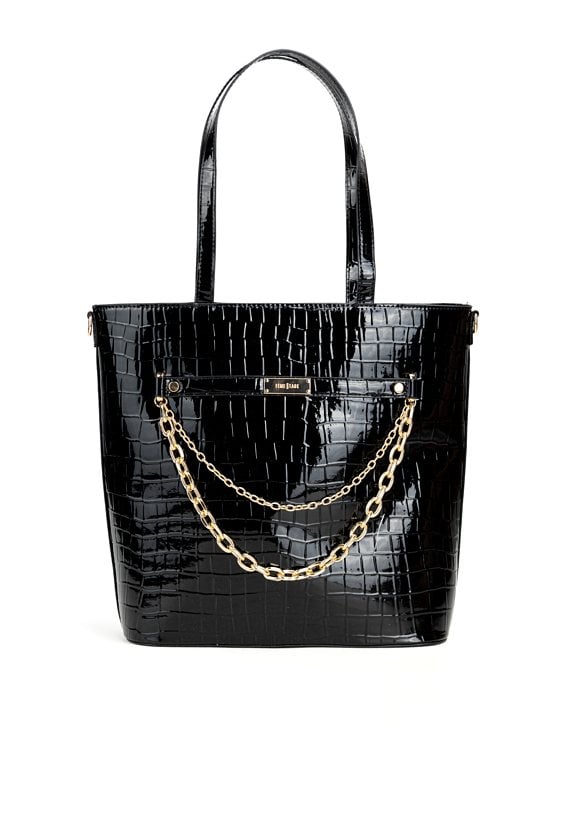 Stylowy shopper z łańcuszkiem