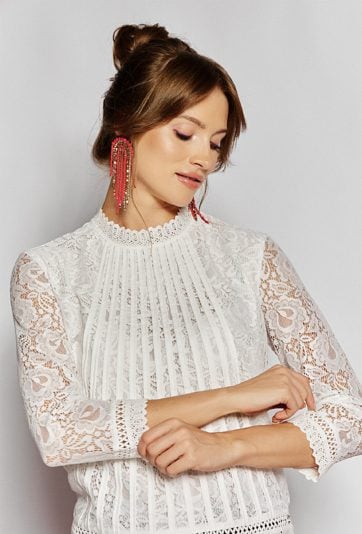 Koronkowa bluzka damska