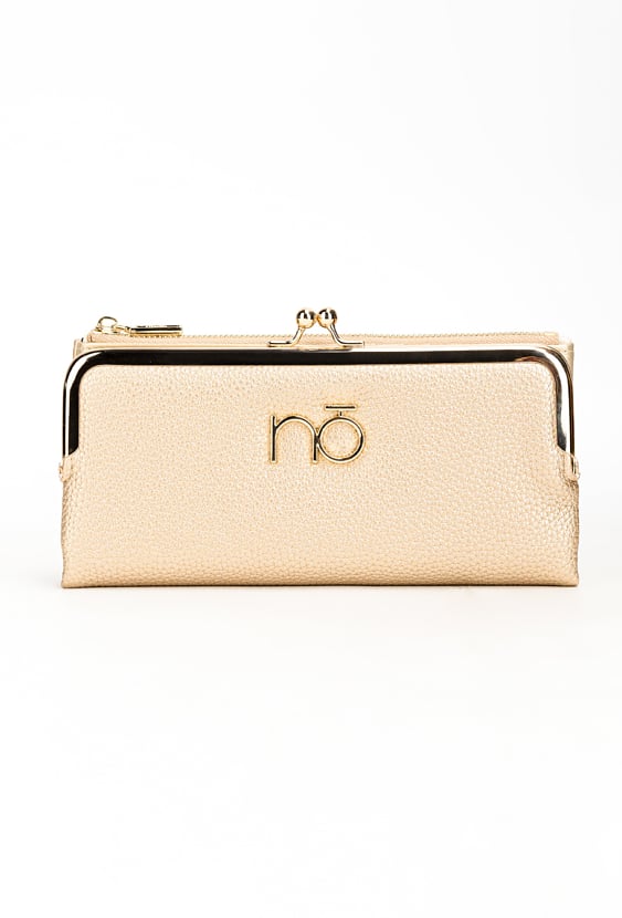 Portfel damski z zapięciem na bigiel