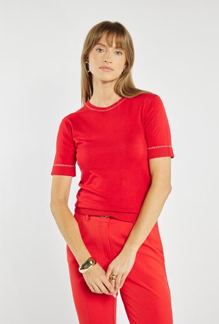 Sweter z krótkim rękawem