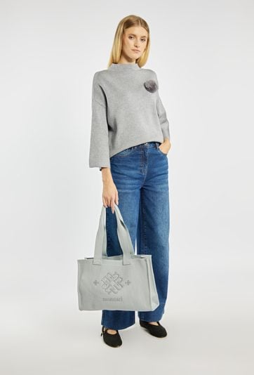 Shopper damski z logo