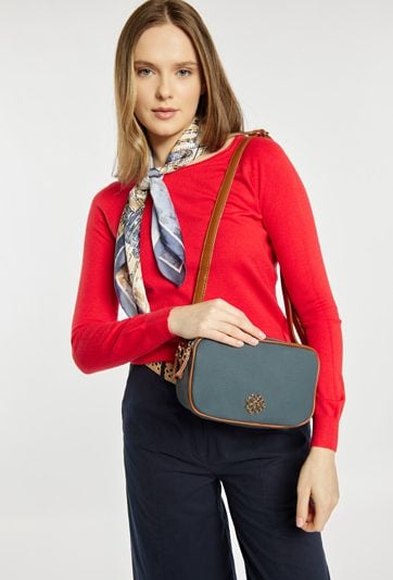 Torba crossbody dwukomorowa
