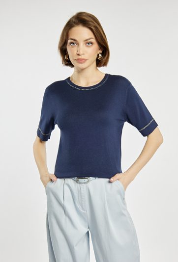 Sweter z krótkim rękawem