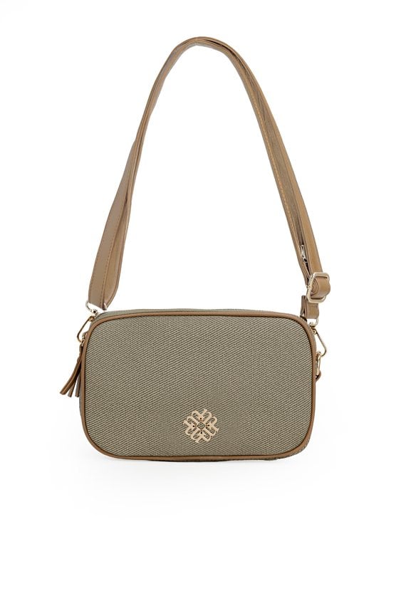 Torba crossbody dwukomorowa