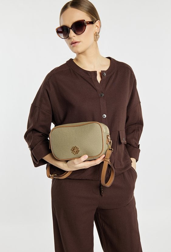 Torba crossbody dwukomorowa