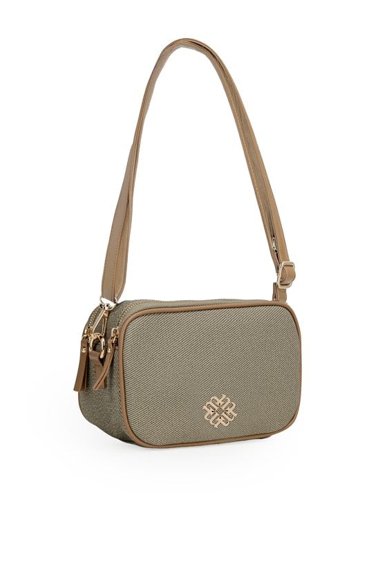 Torba crossbody dwukomorowa