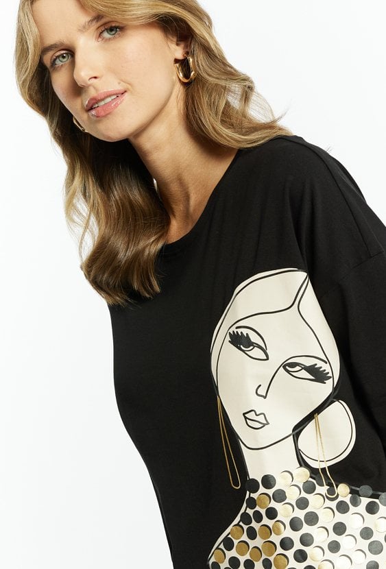 Bawełniany T-shirt damski