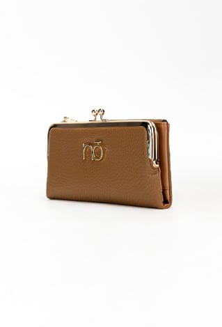 Portfel damski z zapięciem na bigiel