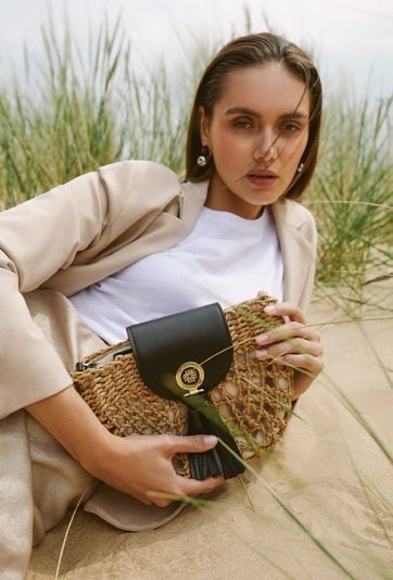 Uroczy koszyk crossbody