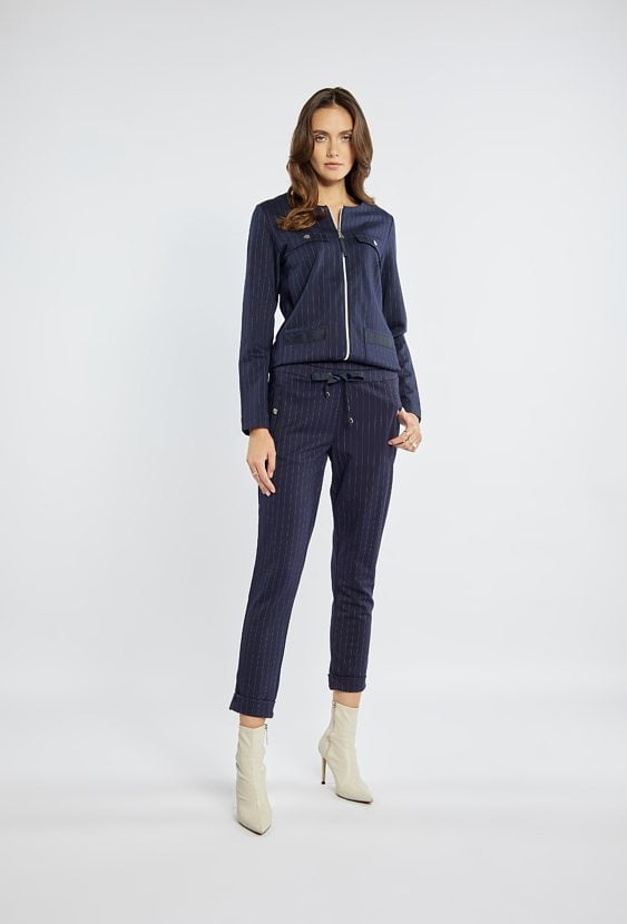 Damskie spodnie z wiązaniem