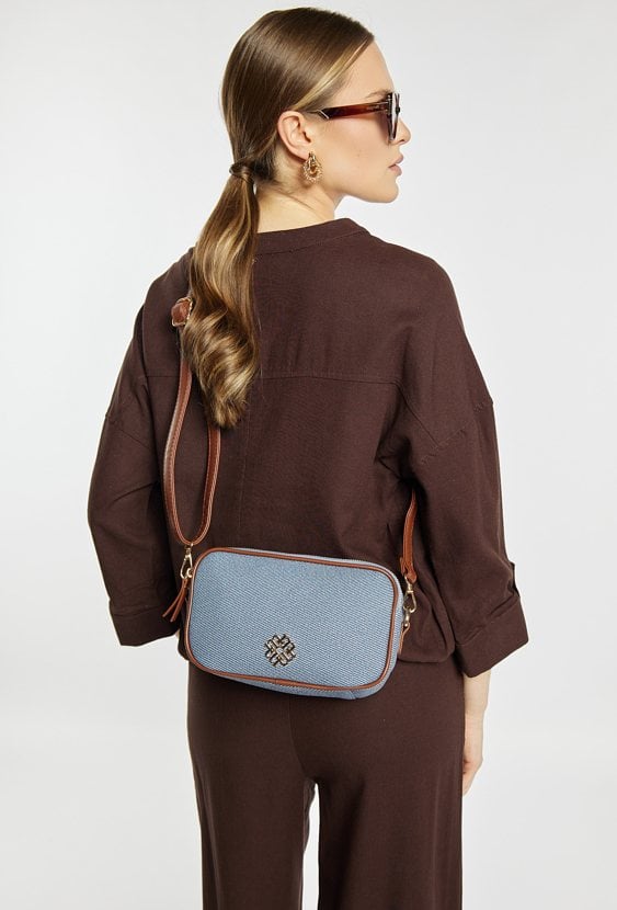 Torba crossbody dwukomorowa