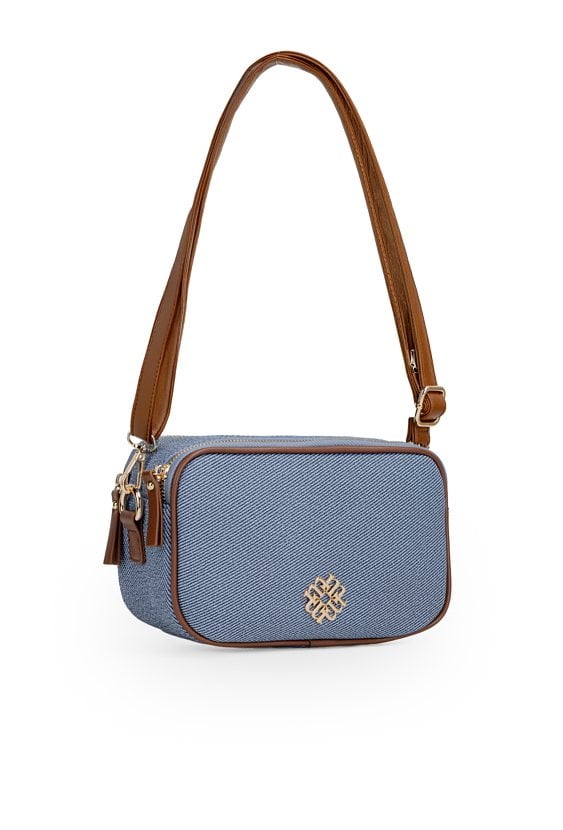 Torba crossbody dwukomorowa