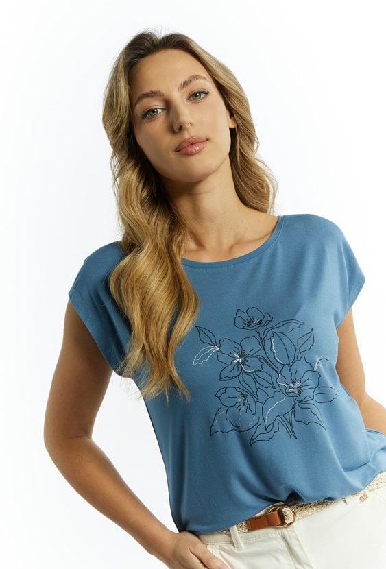 Elastyczny T-shirt damski