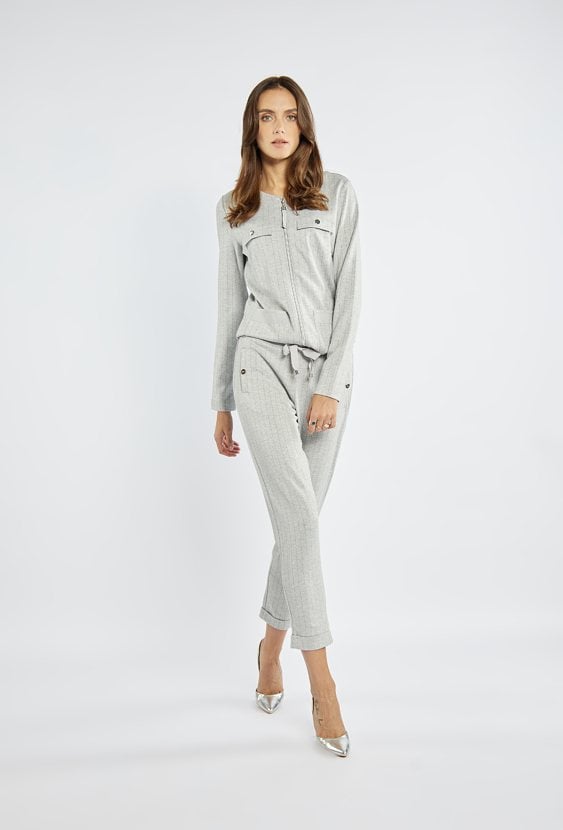 Damskie spodnie z wiązaniem